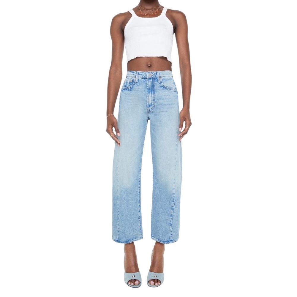 MOTHER Light Blue Flare & Wide Leg Jeans